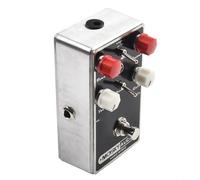 Tidgel Mosky Pédale d'effet de distorsion marron pour guitare, commutateurs vintage/moderne et boost, commandes de tonalité/contour, coque en métal pour Rock Blues