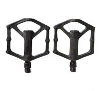 Tidgel Pédales de VTT en nylon avec système de roulement DU, axe ultra léger de 14 mm pour vélo de route et VTT, durabilité améliorée et garde au sol, noir
