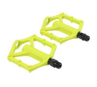 Tidgel Pédales de VTT en nylon avec système de roulement DU, axe ultra léger de 14 mm pour vélo de route et VTT, durabilité améliorée et garde au sol, noir (orange)