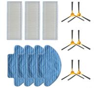 Tidgel Pièces de rechange pour aspirateur Haier T550W T560H pour Netbot pour S12 Edge, brosse latérale, kit de filtre de chiffon, nettoyage en profondeur pour moquette (A)