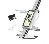 Tidgel Pied à coulisse numérique de 150 à 300 mm, avec batterie rechargeable USB-C de précision de 0,01 mm pour une utilisation artistique, culturelle et d'ingénierie de précision (200 mmB)