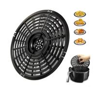 Tidgel Poêle grill anti-adhésive avec design perforé pour une cuisson homogène, passe au lave-vaisselle, pour poulet, steak, légumes et pizza (B)