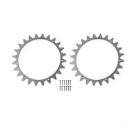 Tidgel Pointes de tondeuse robot en acier inoxydable, pour Worx pour modèles Landroid L (WR153E/WR155E/WR147E/WR148E), compatible avec les roues de 220 mm, montage à vis à tête fraisée