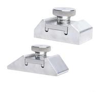 Tidgel Porte-papier abrasif en alliage d'aluminium avec clip de meulage pour ponçage et polissage des bords, bloc de ponceuse manuelle pour le travail du bois