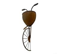Tidgel Pot Mural Vélo pour rétro en Fer 28cm pour déco Jardin Pot Mural | Design demi-vÃ©lo unique, finition pour rÃ©tro charmante, pour idÃ©al salon pour chambre, pour robuste et durable