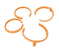 Tidgel Protection d'hélice pour DJI Flip Bumper Cover ABS pour bande résistante aux chocs, protection anti-collision pour bague résistante aux rayures (orange)