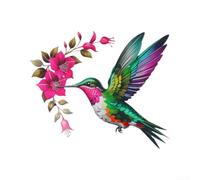 Tidgel Statue pour colibri Métal Rustique pour Clôture Statue pour colibri