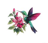 Tidgel Statue pour colibri Métal Rustique pour Clôture Statue pour colibri