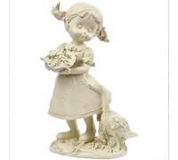 Tidgel Statue Résine Blanche Enfants Design Classique Maison(Statue 1) | RÃ©sine blanche antique, finition lisse, design intemporel, pour idÃ©al pour Ã©tagÃ¨re commode