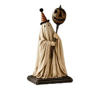 Tidgel Statuette lumineuse en résine en forme de bâton de citrouille pour esprit, décoration d'Halloween éclairée pour accentuer, décoration de table compacte de 15 cm pour fête à la maison