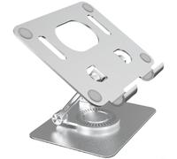 Tidgel Support de tablette réglable en aluminium rotatif à 720° avec design ventilé, 30 cm de hauteur pour bureau de jeu (A)