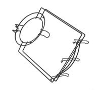 Tidgel Support de tasse de comptoir à double niveau - Support autoportant pour tasses à domicile et bureau - Étagère de rangement en fer pour 6 tasses