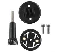 Tidgel Support d'ordinateur, base d'adaptateur ABS pour Garmin pour caméra de sport Edge, support inférieur quart de tour avec boulons, noir