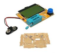 Tidgel Testeur de transistor numérique pour LCR-T4 avec coque, détection automatique NPN/PNP MOSFET Diode ESR, test rapide en 2s sur écran LCD 128 x 64 pour réparation électronique (B)