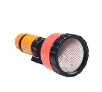 Tidgel Tête d'arrosage de jardin avec modes de pulvérisation réglables, filtre en maille 400-2000, connecteur de tuyau de 1,27 cm à 2,5 cm pour arrosage de serre, fleurs, légumes (400 mailles, 4