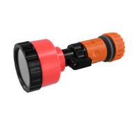 Tidgel Tête d'arrosage de jardin avec modes de pulvérisation réglables, filtre en maille 400-2000, connecteur de tuyau de 1,27 cm à 2,5 cm pour arrosage de serre, fleurs, légumes (1500 mailles 6