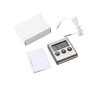 Tidgel Thermomètre Frigo LCD Max/Min pour alarme Sonore Capteur Long | pour alarme sonore haute/basse, mémoire max/min, °C/°F pour facile, pour idéal frigo congélateur