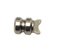 Tidgel Tige torsadée en acier inoxydable pour bobine électrique DAIWA G300J S300J 300MJ Kit de réparation résistant Argenté 1 pièce (broche demi-mois)