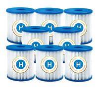 TIDGRD Cartouche Filtrante Type H,pour Rechange de compatibles 28601, 28602 Pompes de Filtration, 102 x 92 mm élevé Cartouche Filtrante 2 pièces (H-8 Pcs)