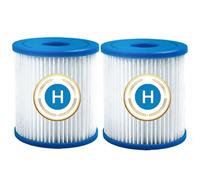 TIDGRD Cartouche Filtrante Type H,pour Rechange de compatibles 28601, 28602 Pompes de Filtration, 102 x 92 mm élevé Cartouche Filtrante 2 pièces (H-2 Pcs)