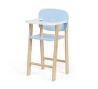 Tidlo Chaise d'alimentation pour poupées en bois bleu