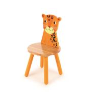Chaise Léopard en bois naturel