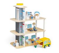 Tidlo Hôpital Playtime | Hôpitaux jouets en bois pour enfants | Ensemble de