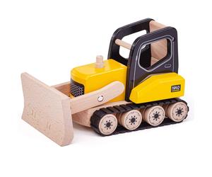 Tidlo T0414 Wooden Bulldozer Construction Vehicles