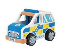 Tidlo T0508 Wooden Police Car, Multi Color