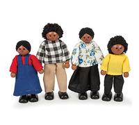 Tidlo Wooden Black Doll Family