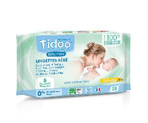 Tidoo Baby Care Lingette Compostable Calendula Bio - 58 lingettes