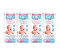 Tidoo Care Coton Maxi Carrés Bio Lot de 4 x 80 cotons