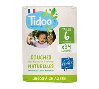 Tidoo Couche Écolabellisée France Taille 6 16-30kg 34 Pièces