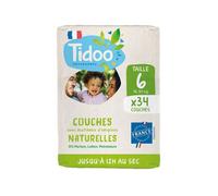 Tidoo Couche Écolabellisée France Taille 6 16-30kg 34 Pièces