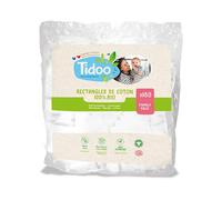 Tidoo Family Pads Rectangle de Coton Bio 180 unités