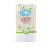 Tidoo - Maxi Carrés bébés en coton Bio - Paquet de 50