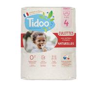 Tidoo Culotte Française Écologique Anti-Fuite 12h Taille 4 Bébés 8-15kg 30 Pièces