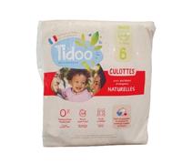 Tidoo Culotte Française Écologique Anti-Fuite 12h Taille 6 Bébés 16-30kg 26 Pièces