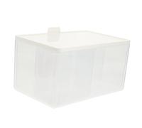 TIDTALEO 1 Ensemble Boîte de Rangement Étanche Couvercle pour Éponges Organisateur de Vanity à Compartiments Séparés pour Accessoires de Beauté