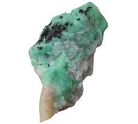 TIDTALEO 1 Pièce D'émeraude Brute Minéral Naturel Pour Étude Géologique Décoration Et Collection Pierre Précieuse Élégante Échantillon Pédagogique