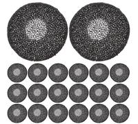 TIDTALEO 100 Coussinets d'oreille en Mousse 18Mm Noirs, Embouts de Rechange pour Casques Audio, Offrant Un Rembourrage Interne Port Confortable Bureau Déplacement