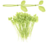 TIDTALEO 100 Pièces Attaches de Câble en Nylon Forme Feuille Vertes, Faciles à Utiliser et Résistantes, pour Jardinage et Gestion des Fils la Maison