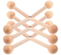 TIDTALEO 10pcs Chevilles de Panneau Perforé en Bois pour Artisanat, Surface Lisse, Finition Polie, Accessoires Multifonctions pour Travaux Manuels