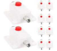 TIDTALEO 10pcs Loquets à Ressort pour Portes D'armoire en Plastique Blanc, Verrou de Sécurité Pratique Retrait Facile, Design Épuré pour Fenêtres et Portes D'armoire