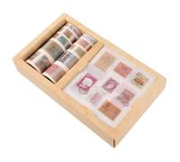 TIDTALEO 10rouleaux Rubans Adhésifs Créatifs pour Scrapbooking Autocollants Vintage pour Agenda et Carnet Décoration Papier Washi Ensemble
