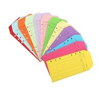 TIDTALEO 12 Pièces Enveloppes en Papier Kraft Coloré pour Suivi Budgétaire Pratique, Format pour Organiser Budget Familial ou Personnel Facilement