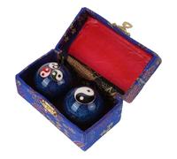 TIDTALEO 2 Pièces Balles de Massage Chinoises Feng Shui avec Cloche Intégrée Petite Balle Portative pour Exercice Manuel Relaxation Musculaire et Thérapie des Mains Fitness pour Seniors