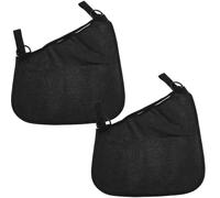 TIDTALEO 2 Pièces Paquet Noir pour Poussette Bébé de Rangement Latéral en Tissu Oxford Structure Stable et Surface Déperlante Accès Rapide aux Bouteilles et Lingettes pour Sorties en Plein