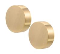 TIDTALEO 2 Pièces Presse- Rond Laiton Massif Poids Solide Antidérapant pour Calligraphie Chinoise Bureau et Maison Finition Polie sans Rayure Maintien Sécurisé des