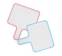 TIDTALEO 2 pièces Tableau Effaçable à Sec Double Face Portable Petite Ardoise Blanche Pratique pour Score et avec Bordures Colorées Tableau Manuel pour Enseignement et Jeux